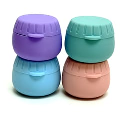 portable silicone travel containers for cosmetics, jewelry & everyday storage