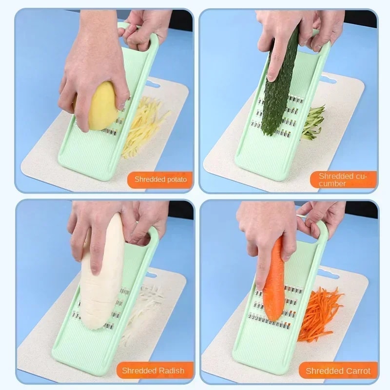 Multi Blade Vegetable Slicer Manual Food Chopper For Cabbage Carrot And Salad Prep 1