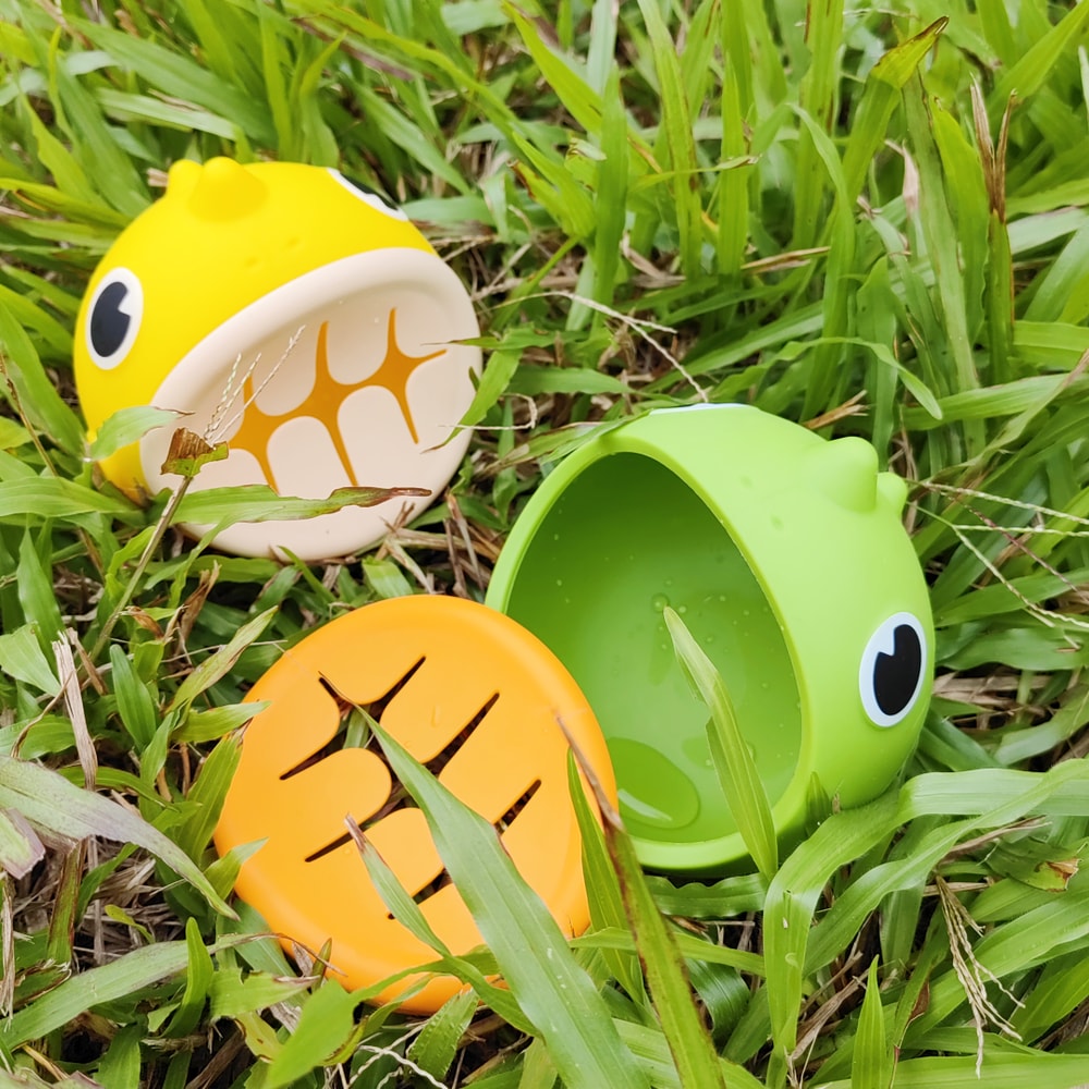 DinoGrip Silicone Suction Bowl for Babies Anti Spill Toddler Feeding Bowl