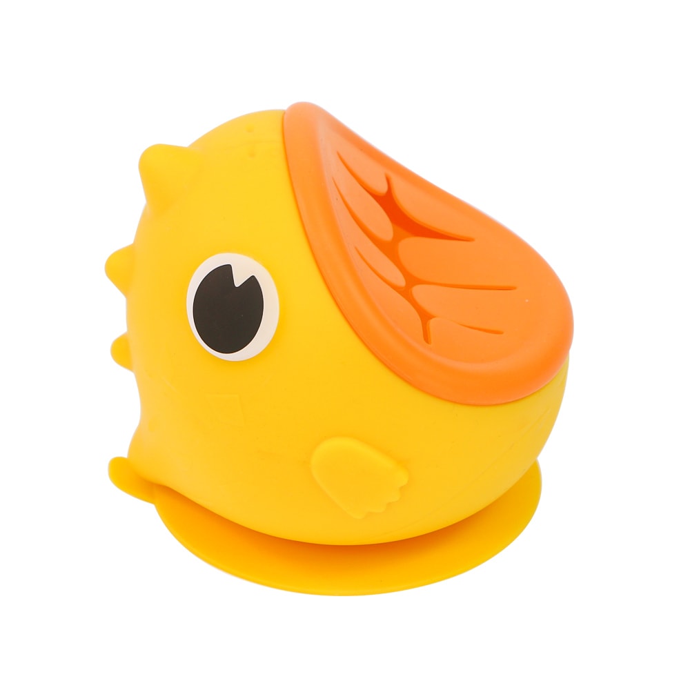 DinoGrip Silicone Suction Bowl for Babies Anti Spill Toddler Feeding Bowl