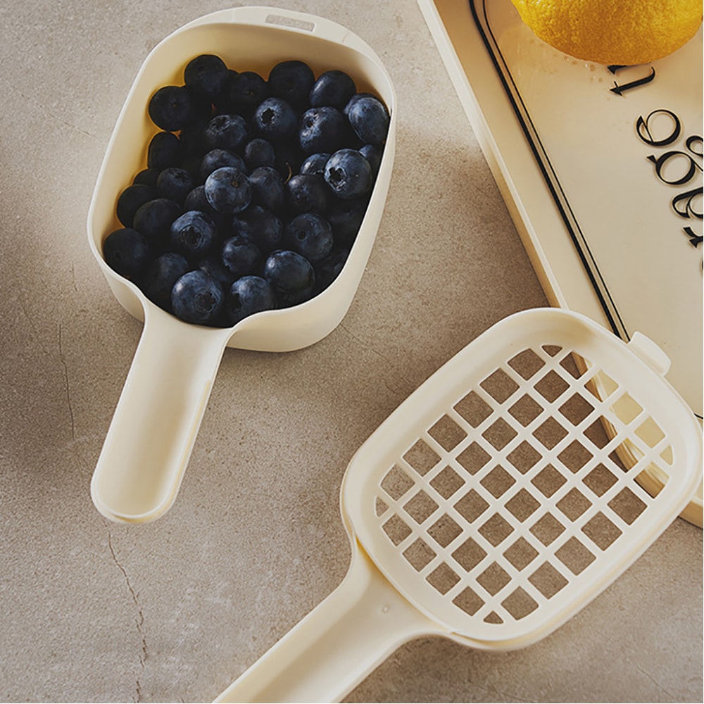 FreshKeep Mini Vegetable Washing Basket with Lid and Handle for Fruits & Kitchen Storage