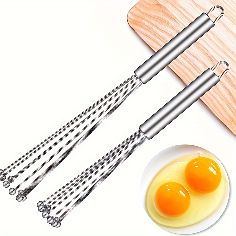 Stainless Steel Ball Whisk for Eggs, Baking & Smooth Mixing
