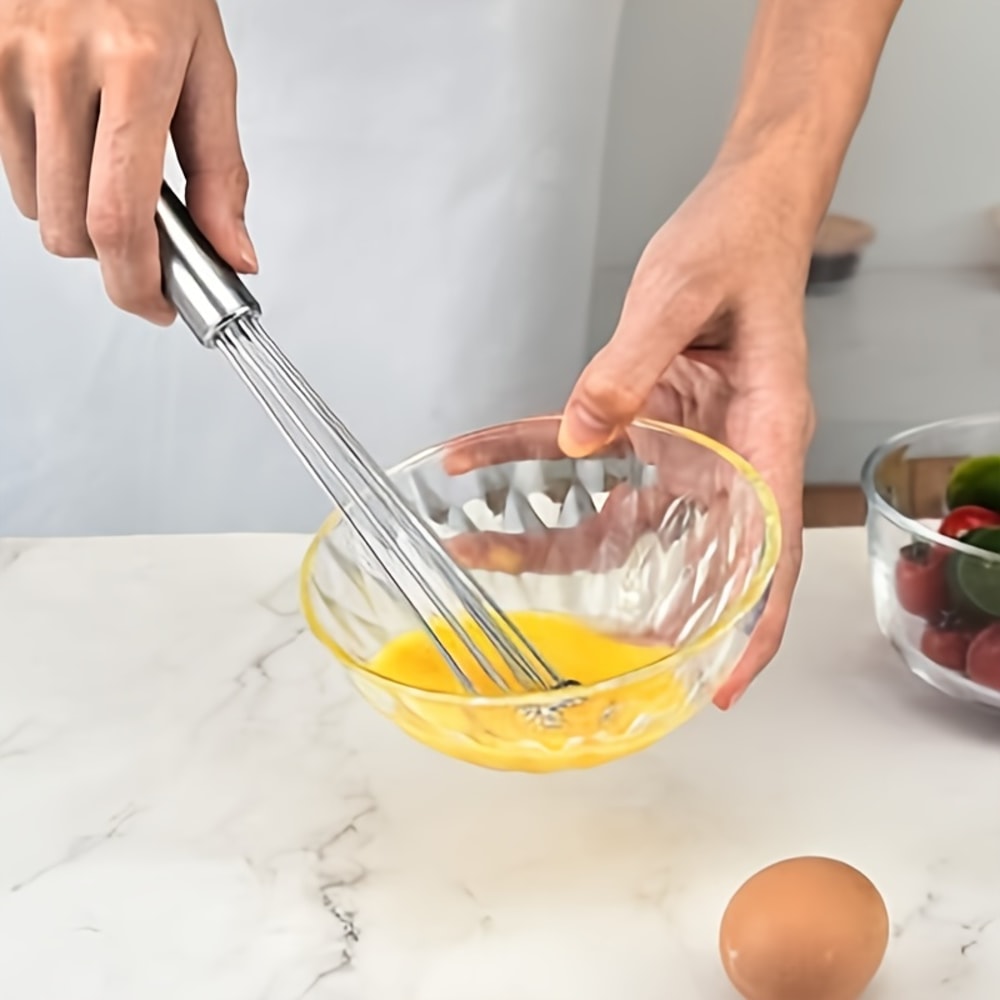 Stainless Steel Ball Whisk for Eggs, Baking & Smooth Mixing