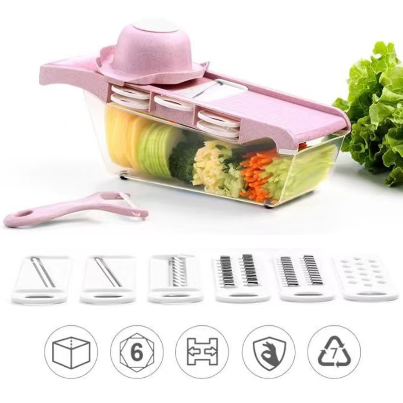 Multi Blade Vegetable Cutter And Kitchen Slicer With Stainless Steel Grater 1