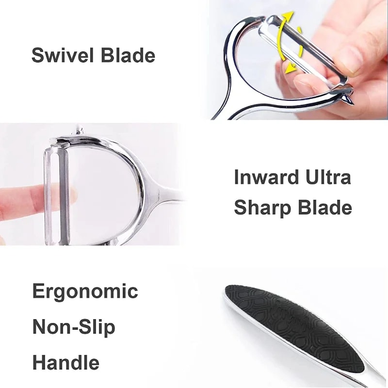 Multi Blade Stainless Steel Vegetable Peeler and Julienne Cutter