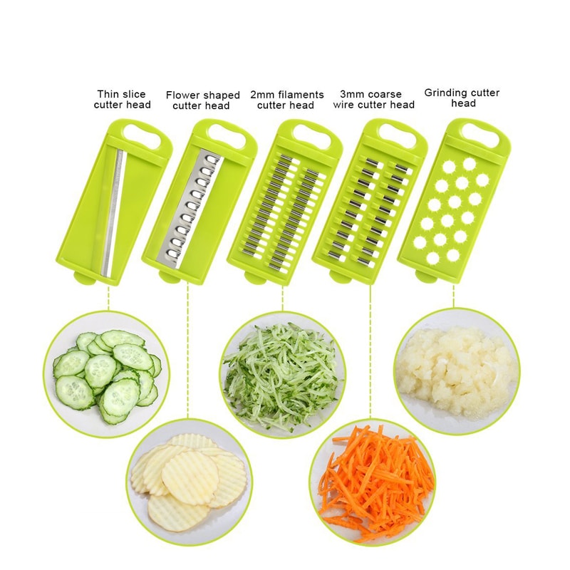 Mandoline Slicer Stainless Steel Vegetable Cutter With Safety Stand 2