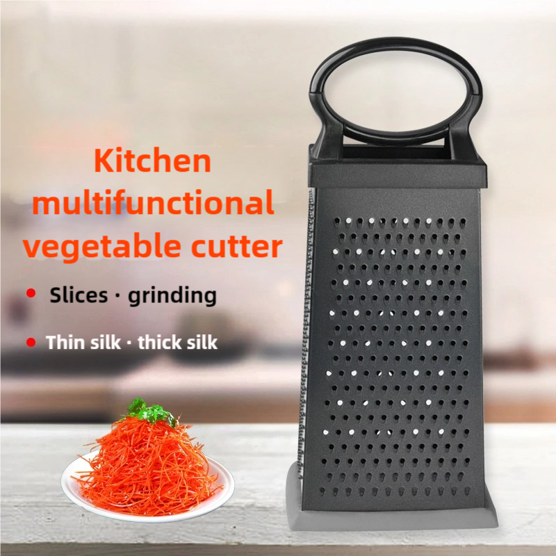 Stainless Steel Box Grater Cheese Grater With Ergonomic Handle 0