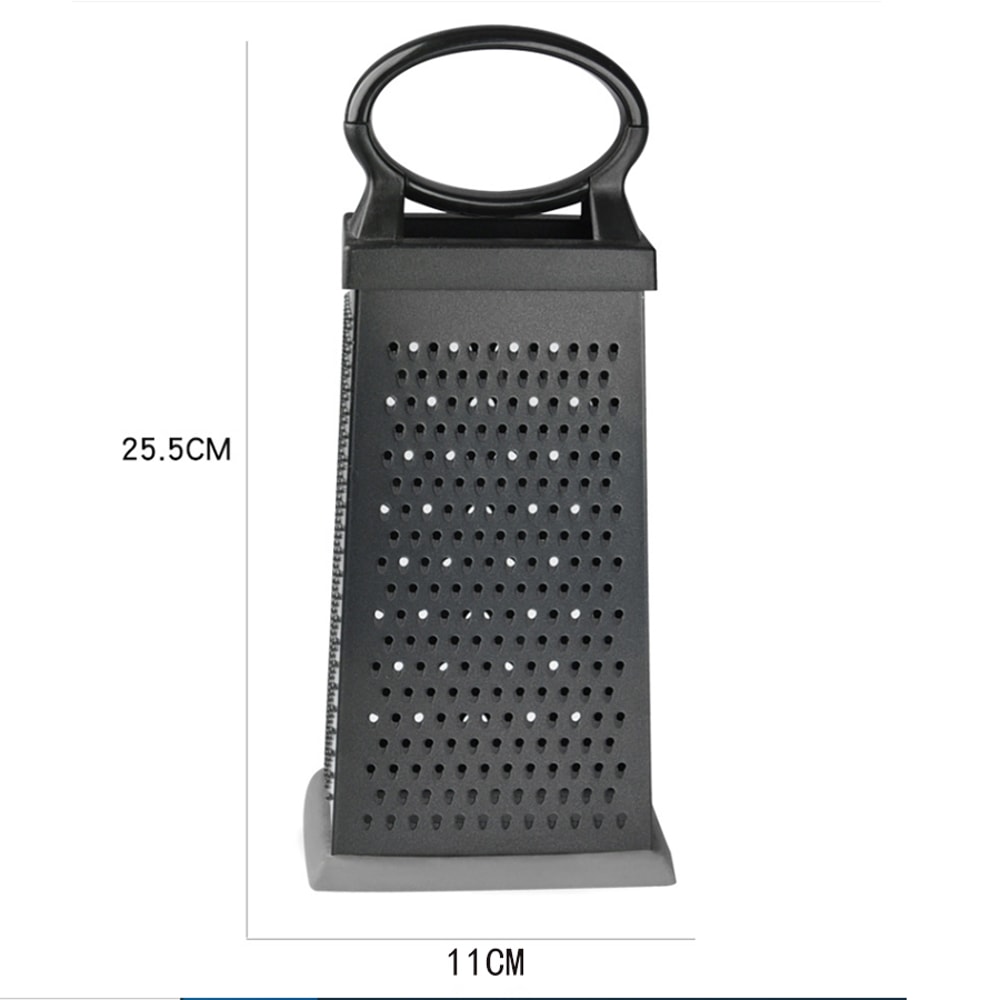 Stainless Steel Box Grater Cheese Grater With Ergonomic Handle 4