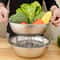 Stainless Steel Mandoline Slicer Vegetable Grater Set With Draining Bowl 1