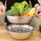 Stainless Steel Mandoline Slicer Vegetable Grater Set With Draining Bowl 1