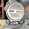 Stainless Steel Mandoline Slicer Vegetable Grater Set With Draining Bowl 2