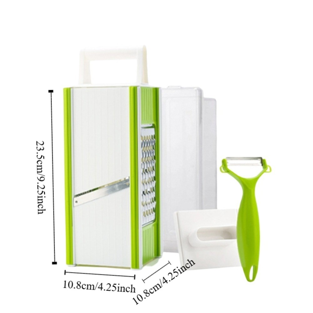 Multi Blade Vegetable Chopper With Container And Stainless Steel Potato Slicer 5
