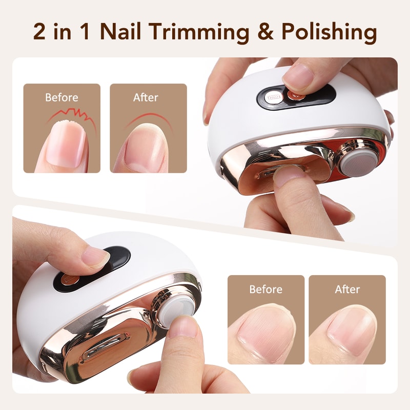 SmartTrim Pro Electric Nail Clipper & Polisher for Seniors, Adults & Kids