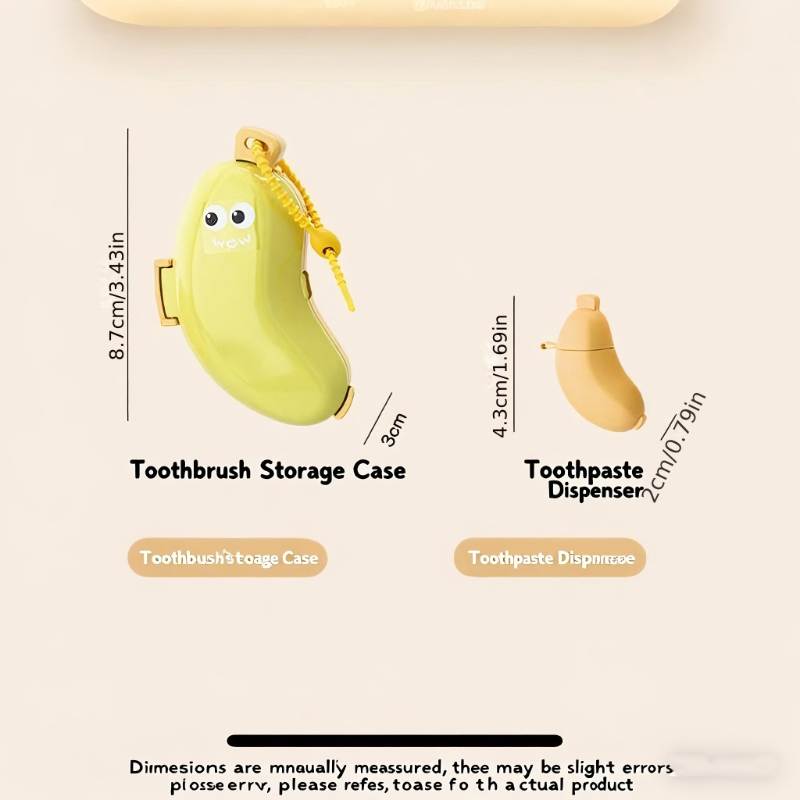 Banana Travel Toothbrush Holder Case Portable Dustproof Toothbrush Protector 1