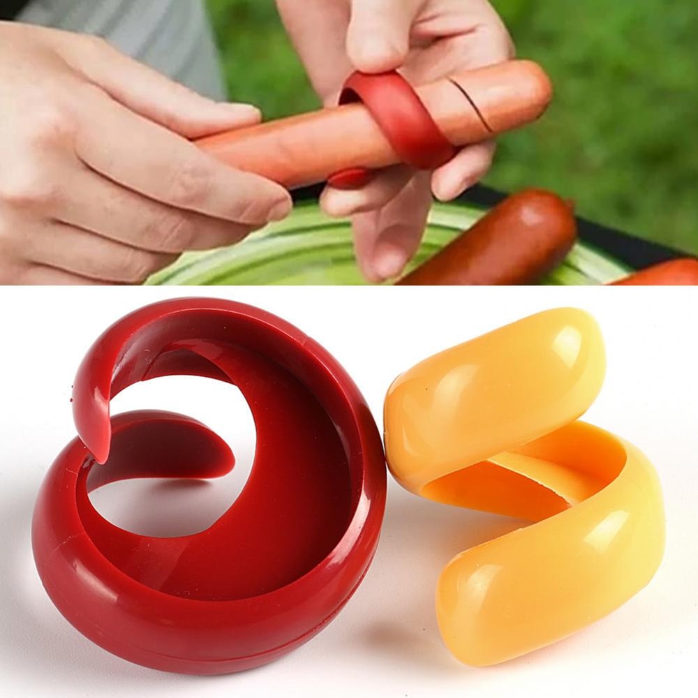 SpiralPro Hot Dog Slicer & Sausage Cutter for BBQ Grilling and Camping