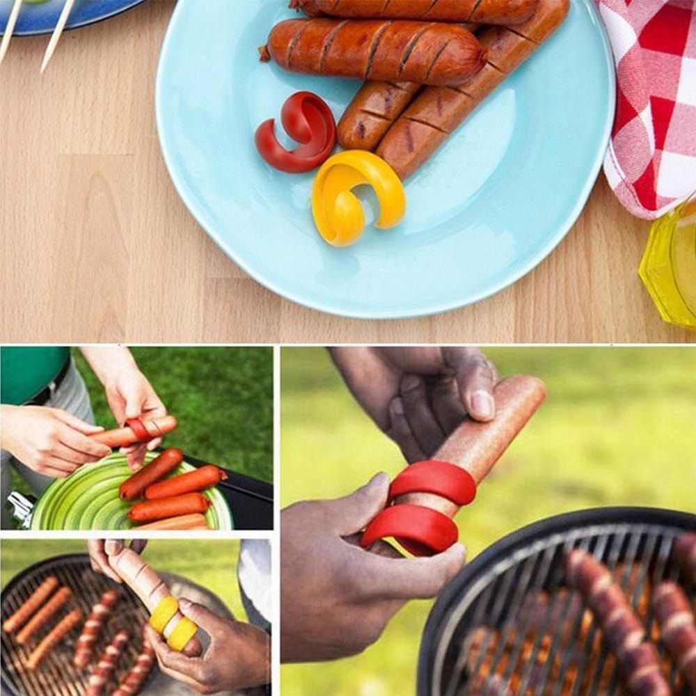 SpiralPro Hot Dog Slicer & Sausage Cutter for BBQ Grilling and Camping