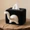 Funny Cat Butt Tissue Box Holder Plush Napkin Dispenser For Home Office Decor 0