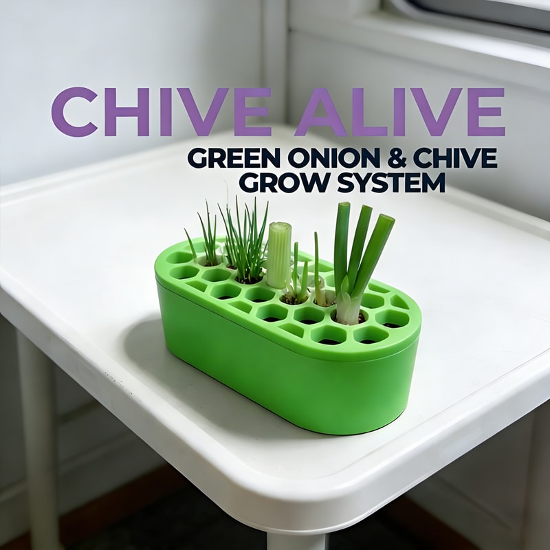 FreshSprout Green Onion Regrow Kit for Balcony & Windowsill Indoor Gardening