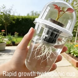 clearview hydroponic seed starter cups with humidity dome for indoor plant propagation