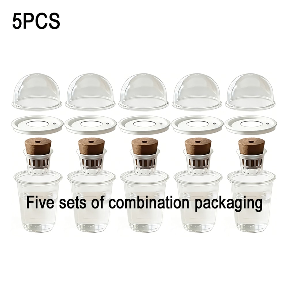 ClearView Hydroponic Seed Starter Cups With Humidity Dome For Indoor Plant Propagation 8
