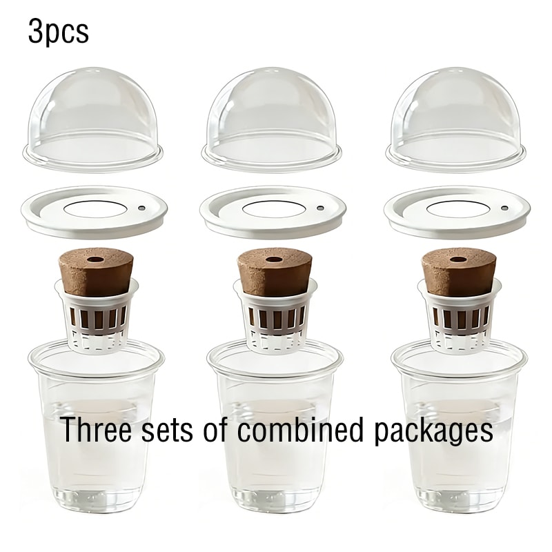 ClearView Hydroponic Seed Starter Cups With Humidity Dome For Indoor Plant Propagation 7