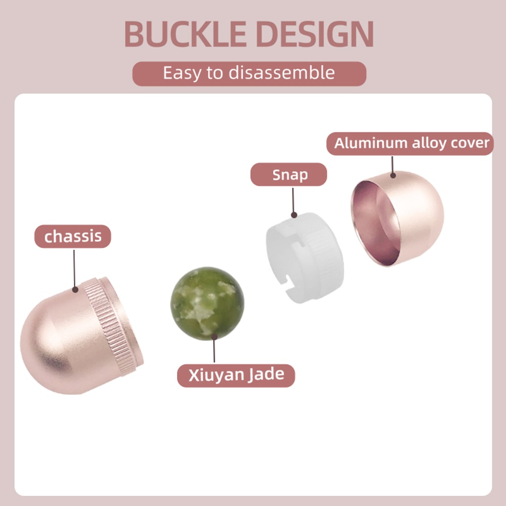 Xiuyan Jade Eye Roller Ball for Puffy Eyes and Facial Massage