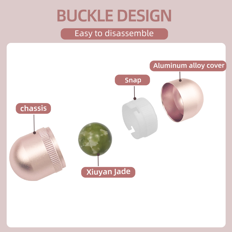 Xiuyan Jade Eye Roller Ball for Puffy Eyes and Facial Massage