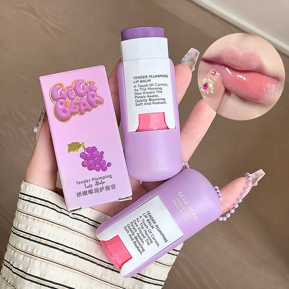 FruitGlow Hydrating Lip Balm Keychain Compact For Soft Moisturized Lips 0