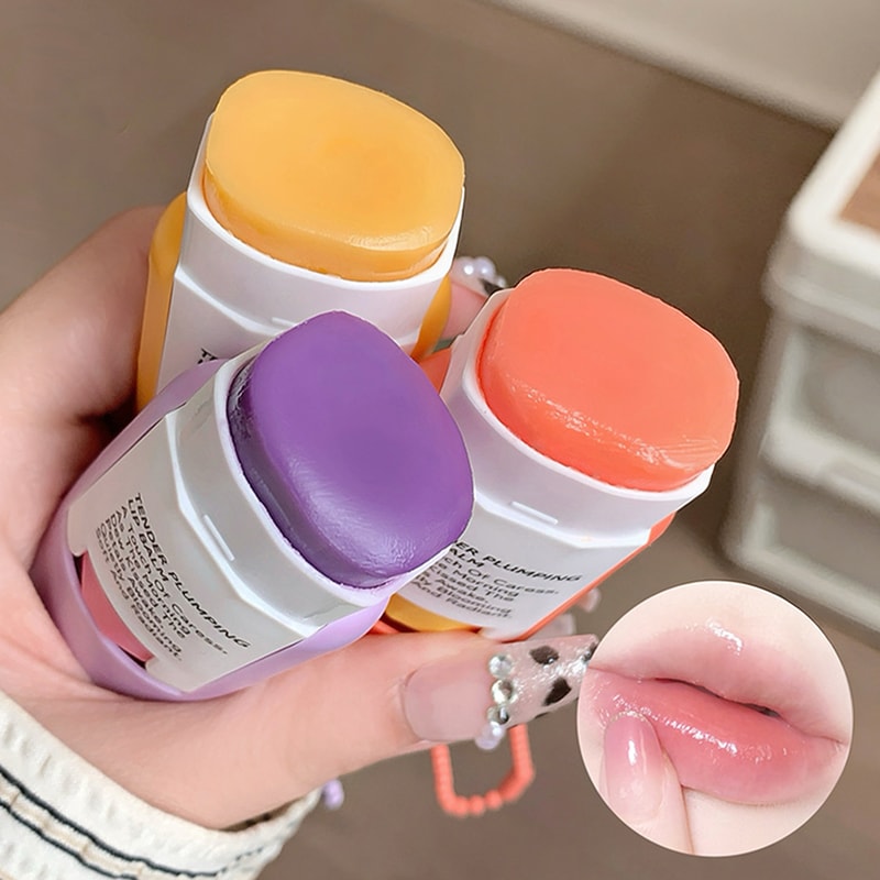 FruitGlow Hydrating Lip Balm Keychain Compact For Soft Moisturized Lips 4