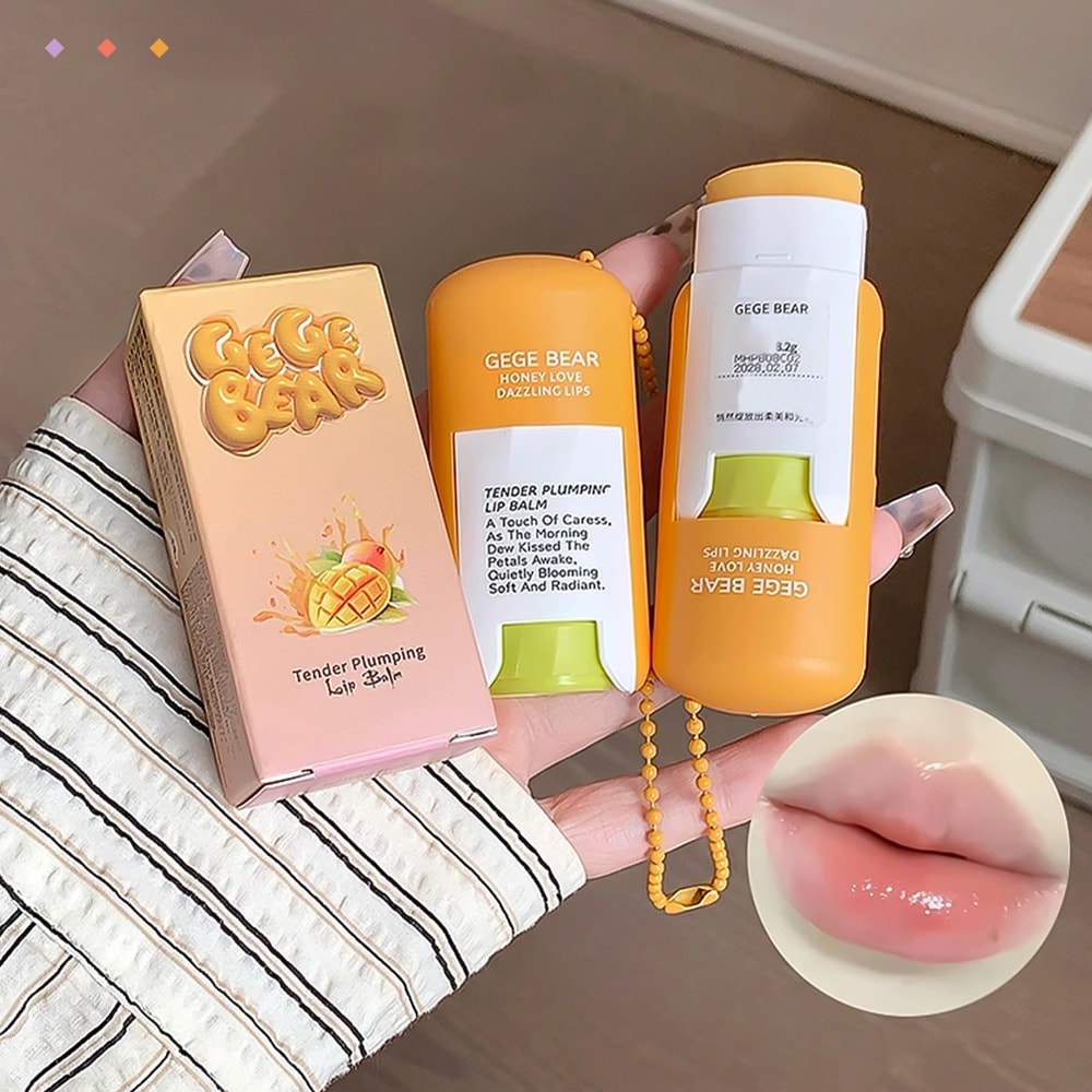 FruitGlow Hydrating Lip Balm Keychain Compact For Soft Moisturized Lips 5