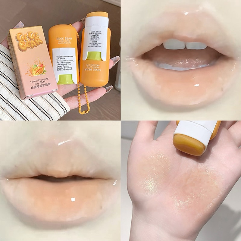 FruitGlow Hydrating Lip Balm Keychain Compact For Soft Moisturized Lips 8