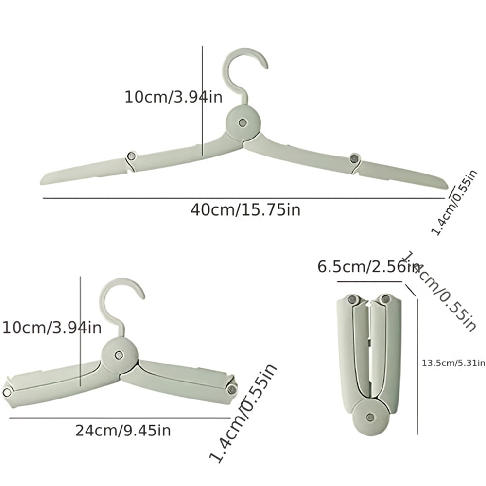 Portable Foldable Travel Hangers Set for Suitcases Non Slip Windproof Clothes Drying Rack