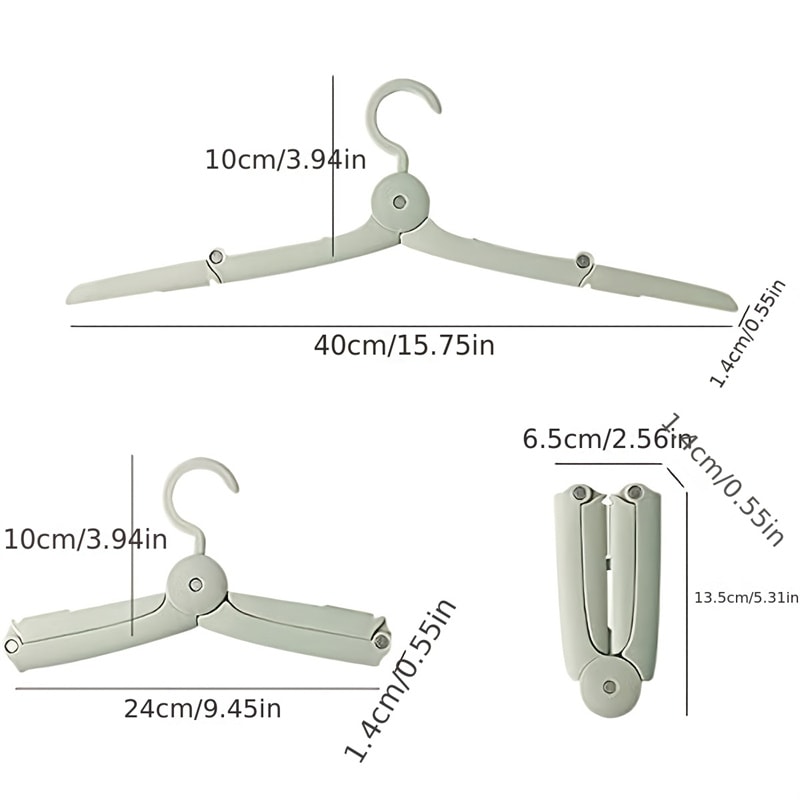 Portable Foldable Travel Hangers Set for Suitcases Non Slip Windproof Clothes Drying Rack