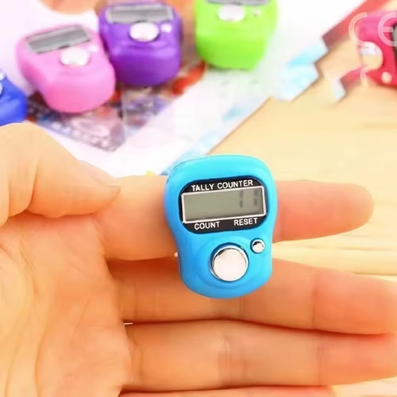 SmartCount Digital Finger Counter Ring For Knitting Sports Daily Tracking 0