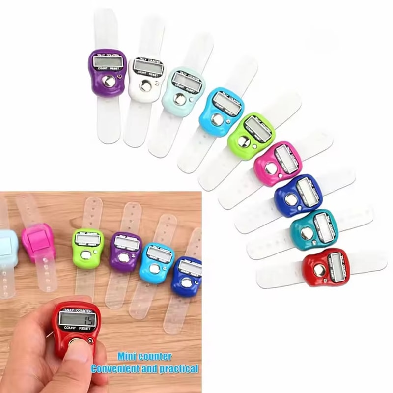 SmartCount Digital Finger Counter Ring For Knitting Sports Daily Tracking 1