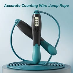 smart counter jump rope adjustable steel cable for cardio fitness training