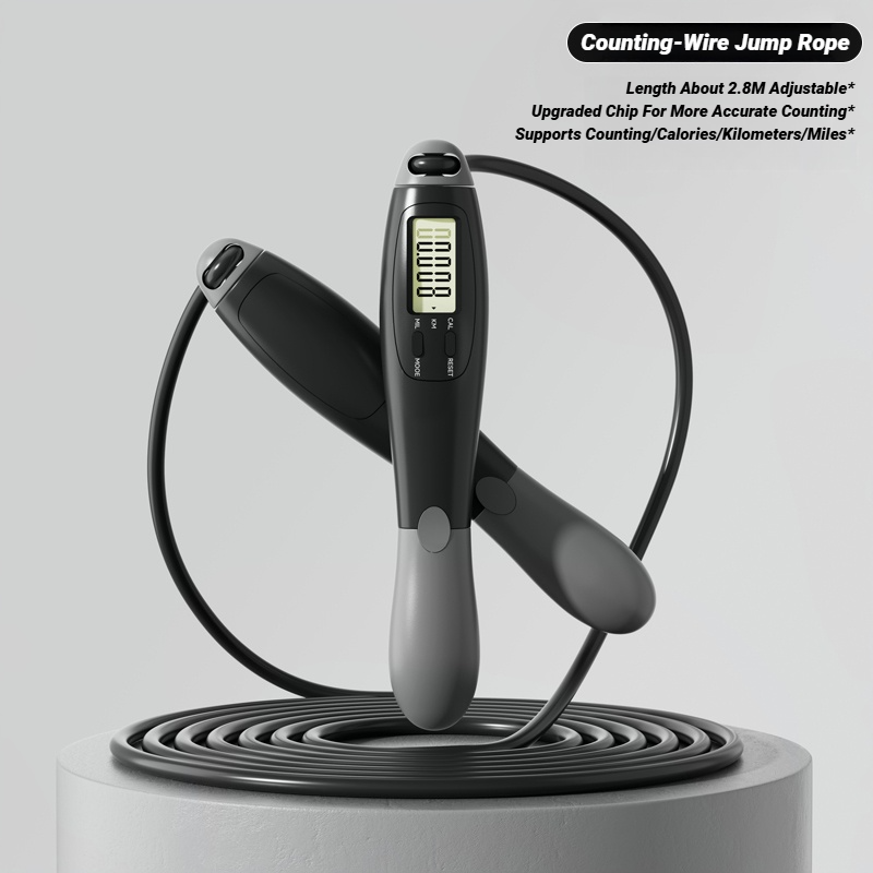 Smart Counter Jump Rope Adjustable Steel Cable For Cardio Fitness Training 6