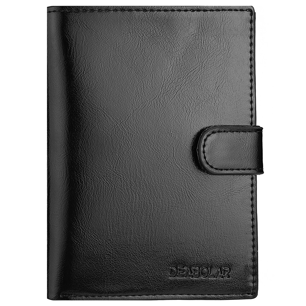 DEABOLAR Travel Passport Wallet RFID MultiCard Holder For Men With Zipper Coin Pocket 0