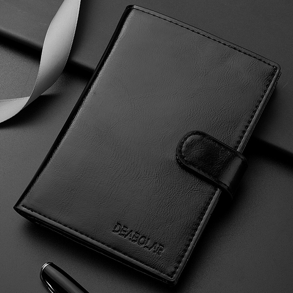 DEABOLAR Travel Passport Wallet RFID MultiCard Holder For Men With Zipper Coin Pocket 2