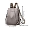 LunaFlex Convertible Backpack Purse for Women with Detachable Strap Travel Shoulder Bag