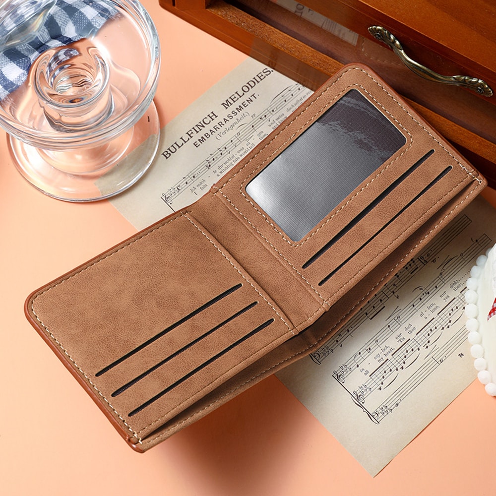 UrbanFlex Mens Leather Wallet Slim Bifold Card Holder For Everyday Carry 3