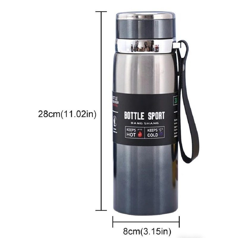 ArcticGrip Insulated Water Bottle Stainless Steel Vacuum Flask With Handle 4