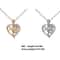 Gold Plated Mom Heart Necklace with Pink Cubic Zirconia Gift for Mothers