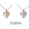 Gold Plated Mom Heart Necklace with Pink Cubic Zirconia Gift for Mothers