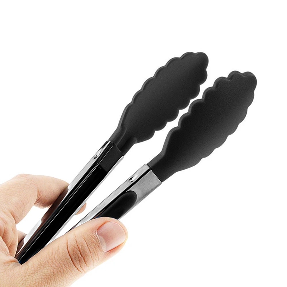 Premium NonSlip Kitchen Tongs Durable Silicone Stainless Steel BBQ Cooking Tongs 2
