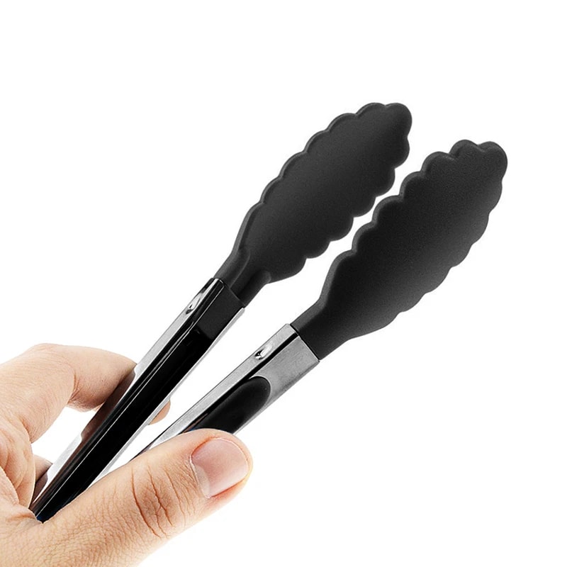 Premium NonSlip Kitchen Tongs Durable Silicone Stainless Steel BBQ Cooking Tongs 2