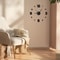 Stylish Frameless DIY Wall Clock Silent Modern Wall Decor 2