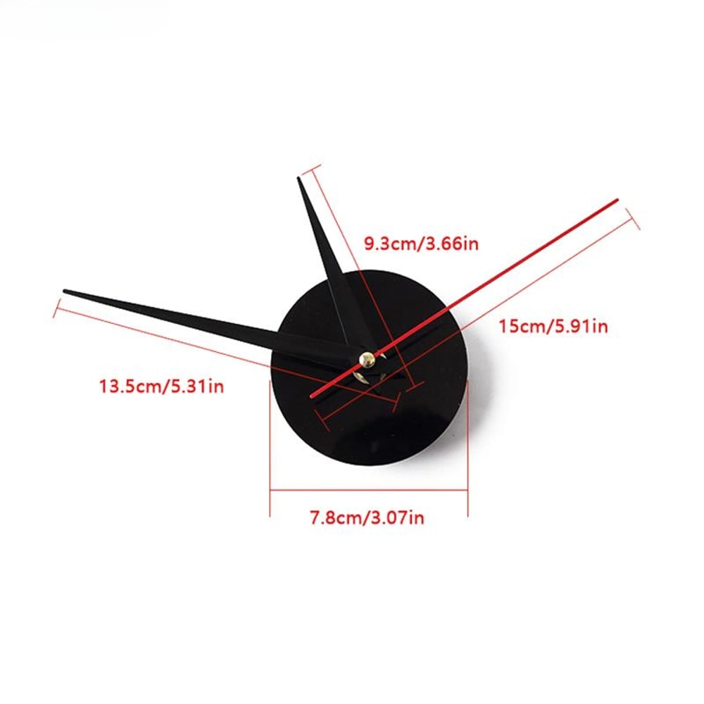 Stylish Frameless DIY Wall Clock Silent Modern Wall Decor 3
