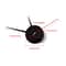 Stylish Frameless DIY Wall Clock Silent Modern Wall Decor 3