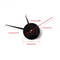 Stylish Frameless DIY Wall Clock Silent Modern Wall Decor 3